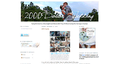 Desktop Screenshot of 2000dollarwedding.com