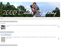 Tablet Screenshot of 2000dollarwedding.com